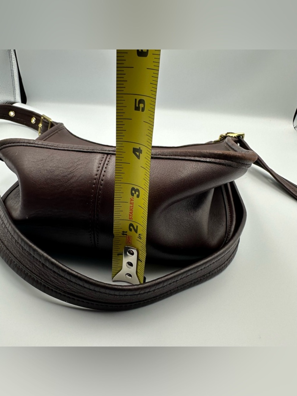 Vintage Coach 9950 Janice Legacy Brown Leather Shoulder Bag Classic Zip Purse - Picture 10 of 16